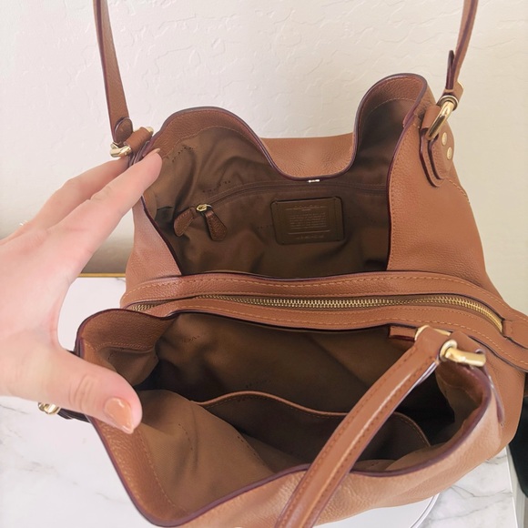 Coach Edie 31 Pebbled Leather Shoulder Bag 57125 - Picture 13 of 16